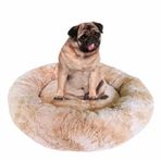 Peluş Silikon Elyaflı Köpek Yatağı 50 x 50 x 17 CM Çok Renkli