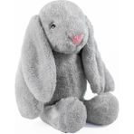 Peluş Tavşan 40 cm Uzun Kulaklı Yumuşak Uyku Arkadaşı, Ponçik Sarkık Kulaklı Doldurulabilir Oyuncak (Gri) - 01-Mavi
