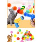 Peluş Top Atan Kedi Oyuncağı Interaktif Ve Hareketli Kediler Için Peluş Oyun Aracı Oyuncak