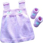 Pembe 1-2 Yas Kız Elbise Patik Takımı - 3 - 5 Yaş - 00406 Pembe