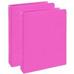 Pembe 2 Halkalı Klasör 2 Adet A4 PVC Öğrenci ve Ofis Tipi Evrak Sunum Talebe Büro Klasörü İç Cepli Otomatik Mekanizmalı