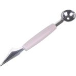 Pembe 2 In 1 Dondurma Topu Kaşık Dıy Çeşitler Baller Meyve Kazma Kaşık Aracı Karpuz Kavun Meyve Oyma Gadge Bıçak (Yurt Dışından) - Ice Cream Scoops & Stacks - Renkli