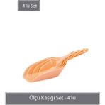 Pembe 4'lü Ölçü Kaşığı Seti, Pratik ve Şık Mutfak Araçları - Seçenek 1