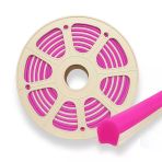 Pembe 6Mm İkinci Nesil Silikon Neon Led Şerit Kılıfı 5 Metre Difüzör Tüp (Led Hariç) Vitrin