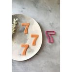 Pembe 7 Rakamı Hamur Şekillendirici/Kurabiye Kalıbı