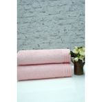 Pembe 70x140 cm Bordürlü Banyo Havlusu