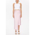 Pembe Asimetrik Kesim Dar Etek 81114 - 00406 Pembe