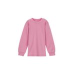 Pembe Basic Kız Bebek Çıtçıtlı Yaka Kışlık Uzun Kollu Tişört