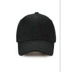 Pembe Basic Unisex Spor Düz Şapka Kep Siyah Tek Ebat