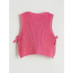 Pembe Baskılı Poplin Kız Çocuk Gömlek ve Süveter