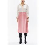 Pembe Beli Lastikli Midi Etek 81150 - 00406 Pembe - 42