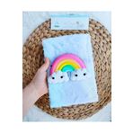 Pembe Çarşı Sevimli Peluş Tüylü Squishy Defter ( Çizgili ) 1 Adet