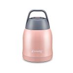 Pembe Çelik 600 ml Vakumlu Yemek Bebek Mama Saklama Termosu Sefertası cin722pm