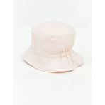 Pembe Çiçek Desenli Kız Bebek Bucket Şapka