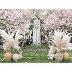 Pembe Çiçeklerle Bezenmiş Fantastik Arka Plan, 200X150CM, Stüdyo Fonu