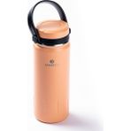 Pembe Çift Katmanlı Tutacaklı Paslanmaz Çelik Termos 380ML