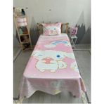 Pembe Cınnamarol Bebek ve Çocuk Baza Pike Takımı ve Yastık Kılıfı ( Tek Kişilik ) - Renkli