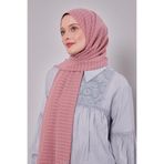 Pembe Çizgili Cazz Şal