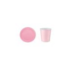 Pembe Doğum Günü Tabak Bardak seti 8 Kişilik