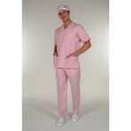 Pembe Doktor Hemşire Üst Erkek Cerrahi Forma - 44