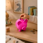 Pembe Domuz Kumbara, Çocuklar için Para Biriktirme Kutusu, Pembe, 13 x 12 x 11 cm | PLA 3D Baskı