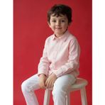 Pembe Erkek Çocuk Uzun Kollu Oxford Gömlek
