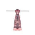 Pembe Etnik Desen Soft Şal