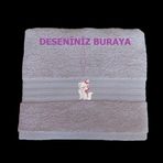 Pembe Figür Nakışlı Kişiye Özel El Havlusu – Pembe Figür Nakışlı%100 Pamuk, Yumuşak & Emici, Hediye El Havlusu (Düğün, Doğum Günü, Özel Günler)