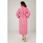 Pembe Filoşlu Cotton Bayan Bornozu