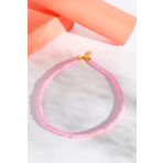 Pembe Fimo Boncuk Kolye, Choker Kolye
