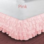 PEMBE FIRFIRLI BAZA ETEĞİ PAMUK SATEN