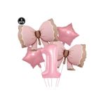 Pembe Fiyonklu Yaş Balon Set, 1 3456435564