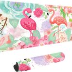 Pembe Flamingolar Kaymaz Kauçuk Büyük Mouse Pad, Büyük Oyun Mouse Pad XXL Dikişli Kenarları ile Genişletilmiş Mouse Pad Kaymaz Taban Suya Dayanıklı Ped Masa Mat 89,9 x 39,9 cm