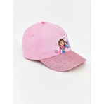 Pembe Gabbys DollHouse Baskılı Kız Çocuk Kep Şapka