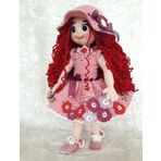 Pembe Gelincik Bebek Amigurumi Organik Oyuncak