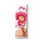 Pembe Gerbera Ve Kadın Tablosu 70 x 210