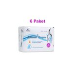 Pembe Gün Airiz Gece Pedi 8'li - Active Oxygen & Negative Ion - Uzun, Süper Emici, Hijyenik Ped x6 Paket