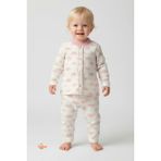 Pembe Güneş Desenli Bebek Pijama Takımı 9-12 Ay | Uzun Kollu Unisex Uyku Takımı 2'li Bebek Takım - 9 - 12 Ay