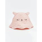 Pembe Hayvan Figürlü Kız Bebek Bucket Şapka