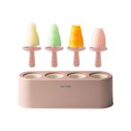 Pembe Iskandinav Tarzı Silikon Dondurma Dıy Kalıp Tepsisi Popsicle Varil Diy Tatlı Dondurma Kalıp Dondurma Çubuğu Mutfak (Yurt Dışından) - Ice Cream Sticks - Renkli