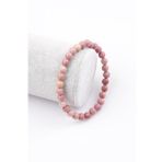 Pembe Jasper Doğal Taş Bileklik 6 mm Küre Kesim
