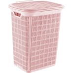 Pembe Jute Kirli Çamaşır Sepeti 60 Lt. Ak 580