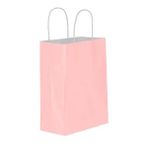 Pembe Kağıt Hediye Ve Alışveriş Çantası 18x8x24 25 Adet