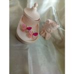 PEMBE KELEBEK DESENLİ YAZ KÜPESİ