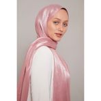 Pembe Kristal Abiye Şal