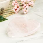 Pembe Kuvars (Heart) Gua Sha Doğal Taş Masaj Aleti