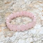 Pembe Kuvars Özel Kesim Bileklik