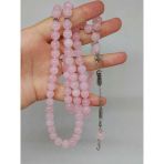 Pembe Kuvars Taşı 99luk Tesbih 8mm (2958)