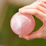 Pembe Kuvars Taşı Küre