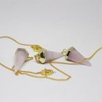 Pembe Kuvars Taşı Pandül Royal Quality Metal Kaplama